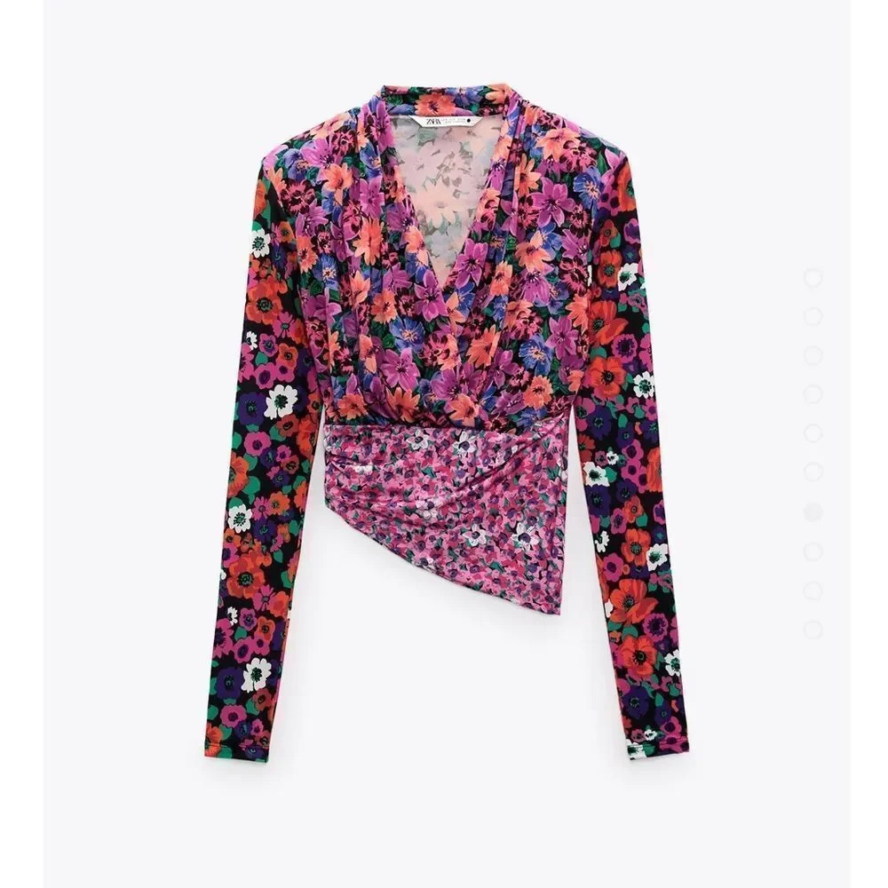 Zara floral cropped top - Picture 4 of 6